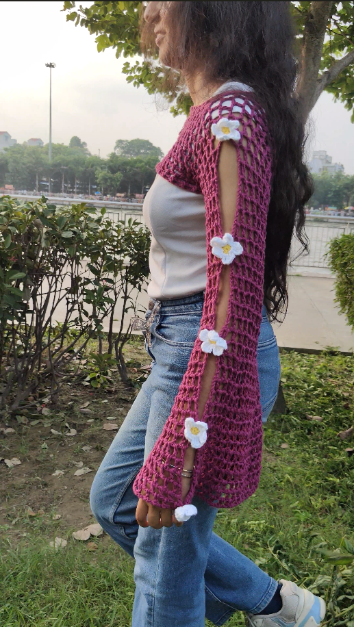 The Petal Silhouette Shrug