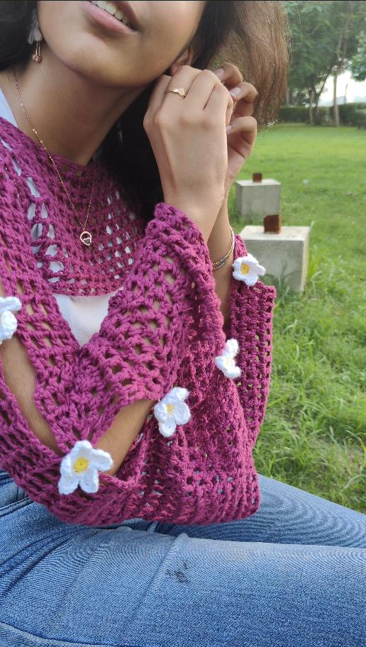 The Petal Silhouette Shrug